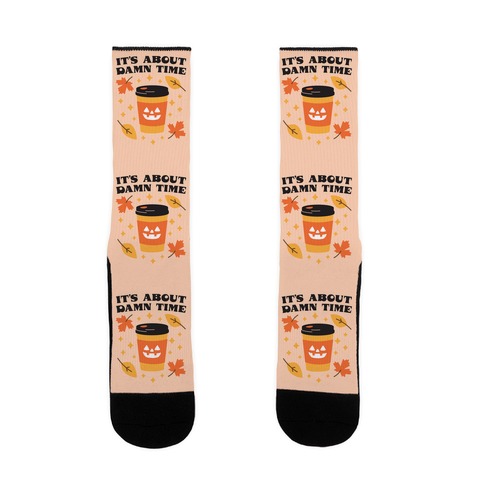 It's About Damn Time for Pumpkin Spice Sock