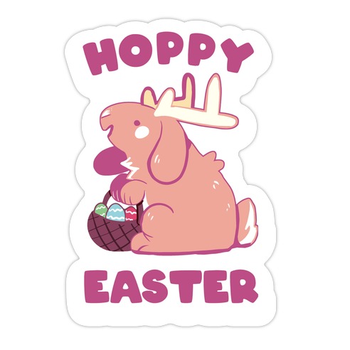 Hoppy Easter Die Cut Sticker