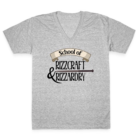 School of Rizzcraft and Rizzardry V-Neck Tee Shirt