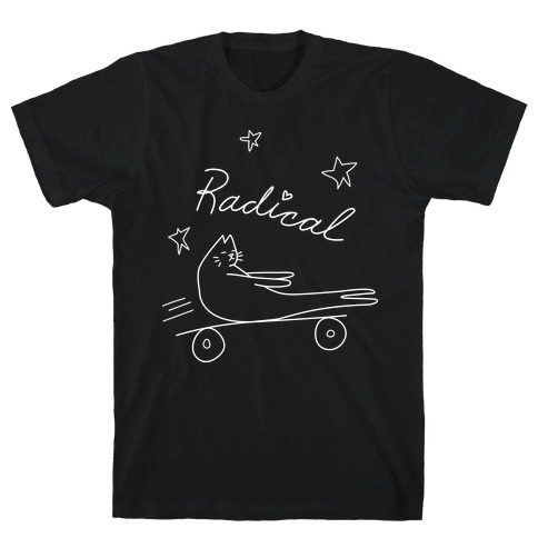Chill Skateboarding Cat T-Shirt