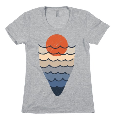 Ocean Sketch Womens T-Shirt