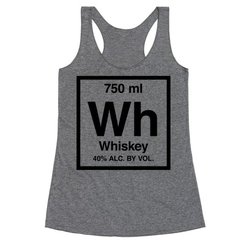 Whiskey Element (Periodic Alcohol) Racerback Tank Top
