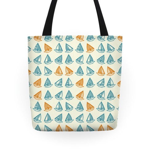 Little Sailboats Pattern Tote