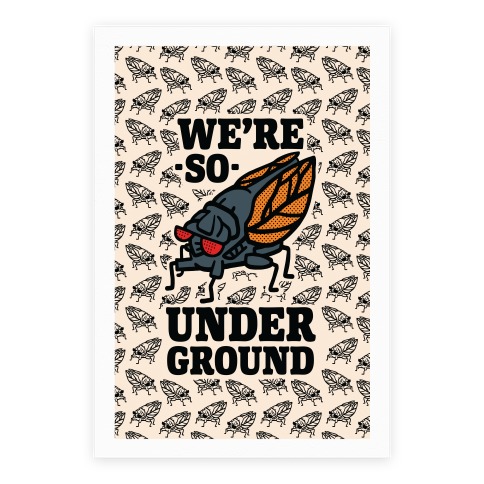 Cicadas Are So Underground Poster