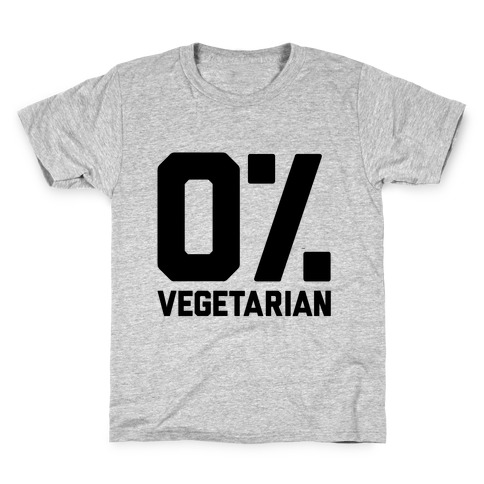 0% Vegetarian Kids T-Shirt