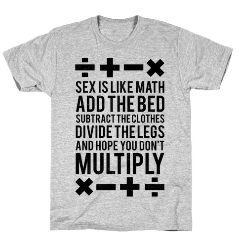 Sex Is Math (Black) T-Shirt