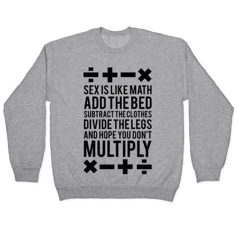 Sex Is Math (Black) Pullover