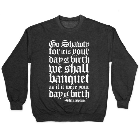 Shakespeare Party Pullover