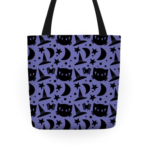 Witchy Halloween Pattern Tote