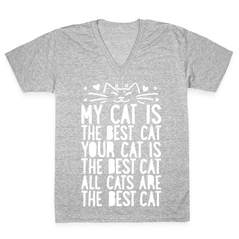 Every Cat Is The Best Cat V-Neck Tee Shirt