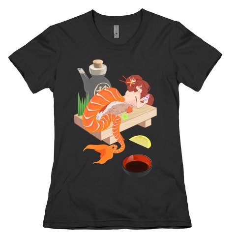 Mermaid Sushi Womens T-Shirt