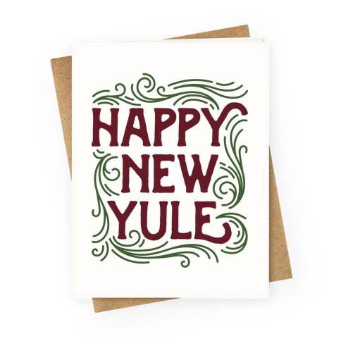 Happy New Yule Greeting Card