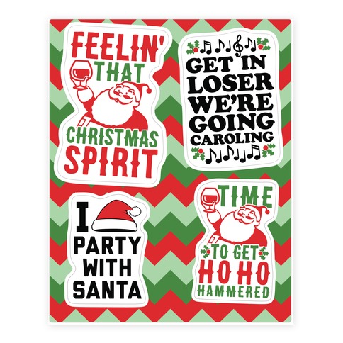 Jolly Christmas  Stickers and Decal Sheet