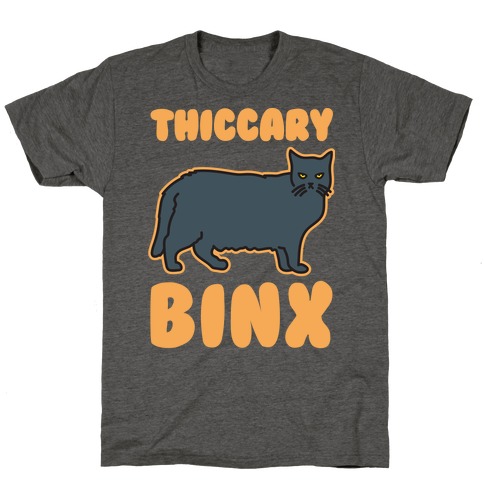 Thiccary Binx Parody White Print T-Shirt