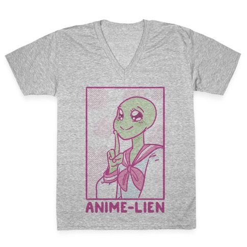 Anime-lien V-Neck Tee Shirt