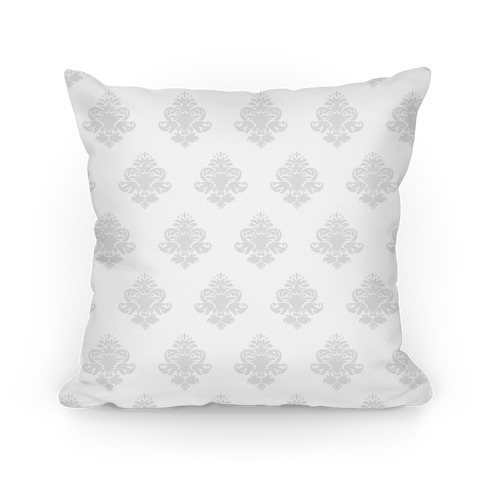 White & Grey Classy Pillow Pattern Pillow