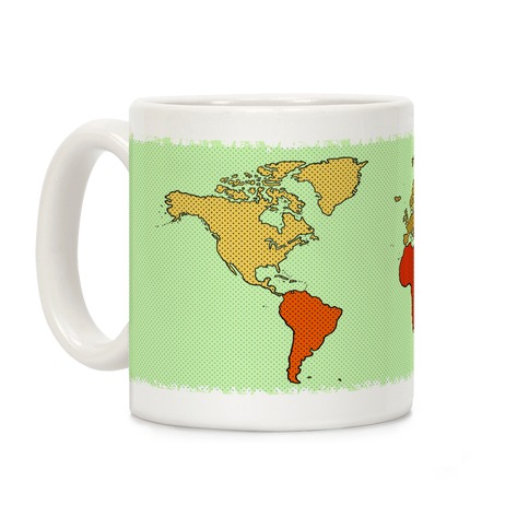 Wanderlust World Map Coffee Mug