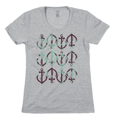 Anchor Pattern Womens T-Shirt