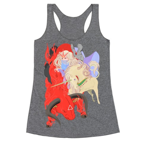 The Last Unicorn and the Red Bull Racerback Tank Top