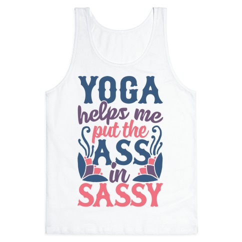 Yoga tank tops with 2024 sayings