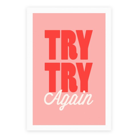 Try Try Again Poster