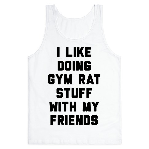 Certified Gym Rat Tank Tops | LookHUMAN