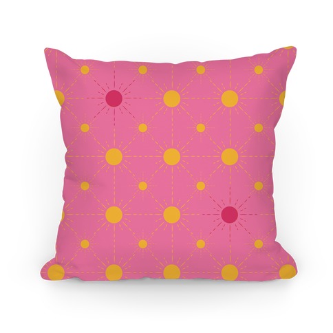 Sunshine Diamond Pink Pattern Pillow