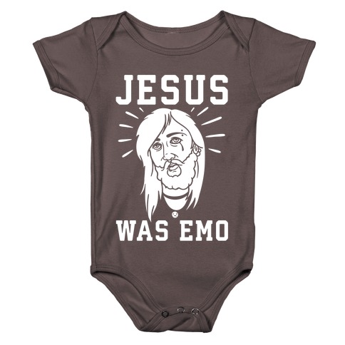 Jesus Was Emo Baby One-Piece