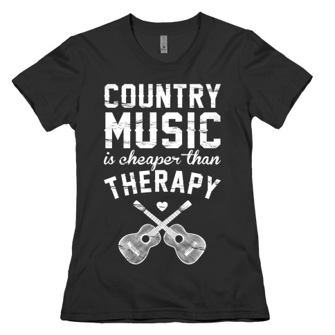 Country Music Therapy Womens T-Shirt