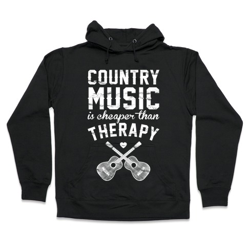 Country Music Therapy Hooded Sweatshirt
