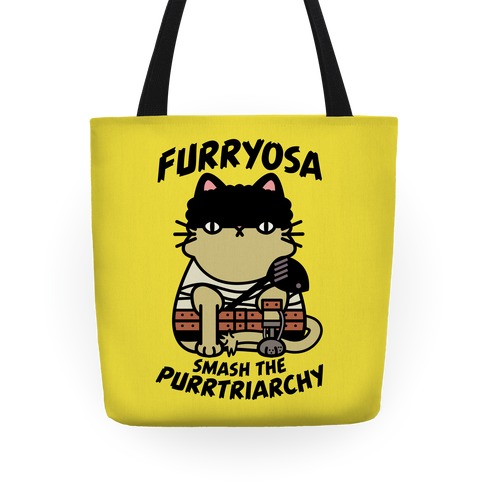 Furryosa Smash the Purrtriarchy Tote