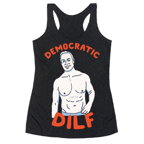 Democratic Dilf Racerback Tank Top