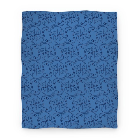 Two Toed Sloth Blanket (Blue) Blanket