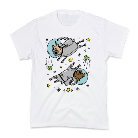 Dogs In Space Kids T-Shirt