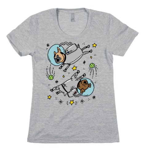 Dogs In Space Womens T-Shirt