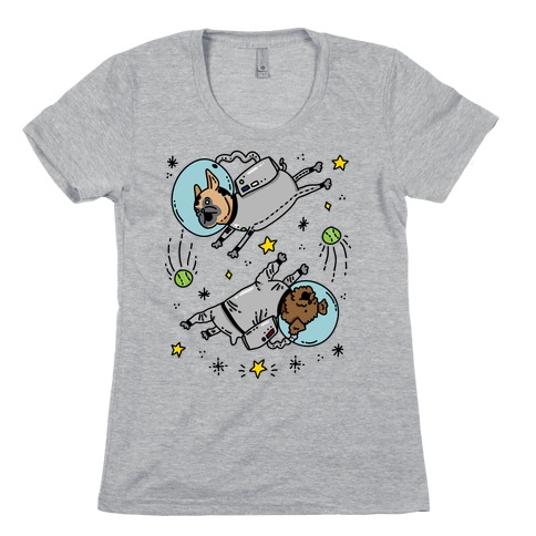 dogs in space t shirt