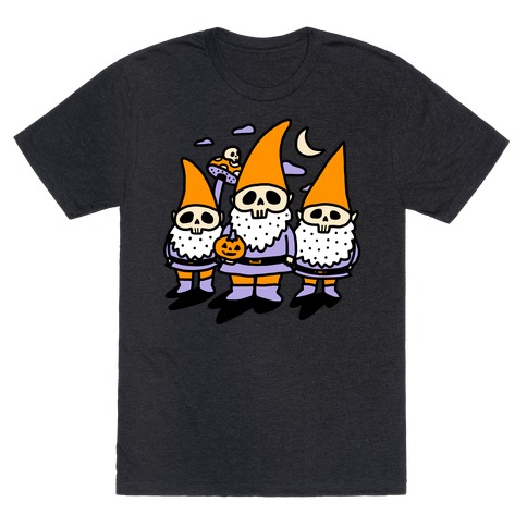 Happy Hall-Gnome-Ween (Halloween Gnomes) T-Shirt