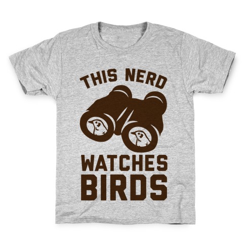 This Nerd Watches Birds Kids T-Shirt