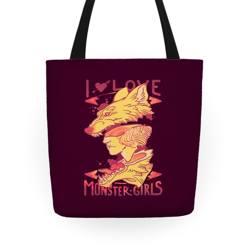 I Love Monster Girls Tote Tote