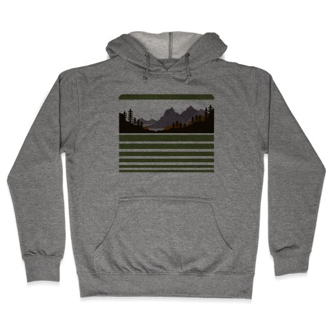 Mountain Landscape Hooded Sweatshirt