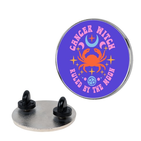 Cancer Witch Ruled By The Moon Pin