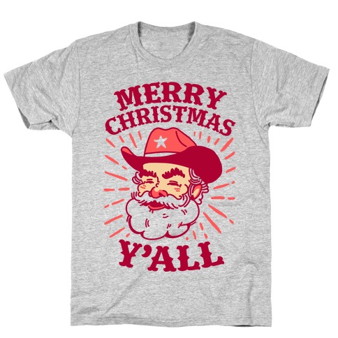 Merry Christmas Y'all Santa Claus T-Shirt