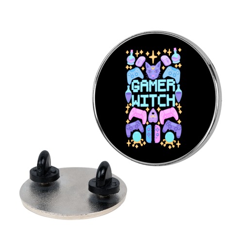 Gamer Witch Pin