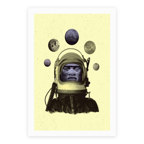 Space Olmec Poster