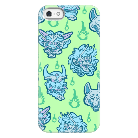 Oni Demons Pattern - Phone Cases - HUMAN