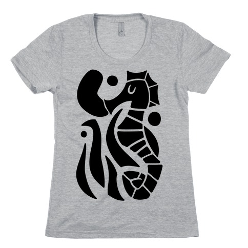 Bubbly Seahorse Womens T-Shirt