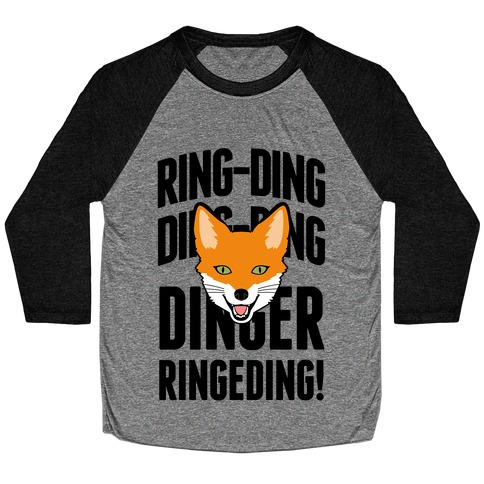 Ding Ding Fox Call Baseball Tee