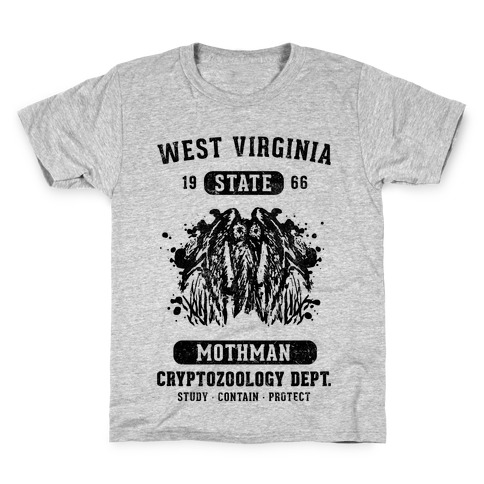 West Virginia Mothman Cryptozoology Kids T-Shirt
