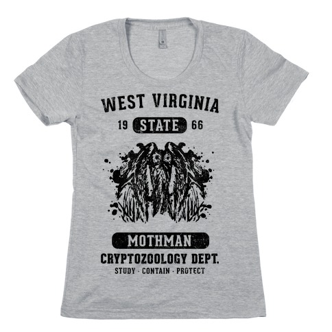West Virginia Mothman Cryptozoology Womens T-Shirt