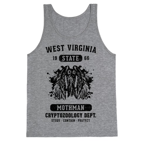 West Virginia Mothman Cryptozoology Tank Top